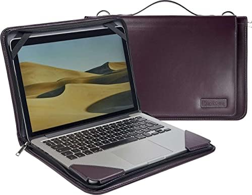 Брунел Виолетова Кожа Лаптоп Месинџер Случај-Компатибилен Со HP Завист 13-ba1014na 13.3 Лаптоп