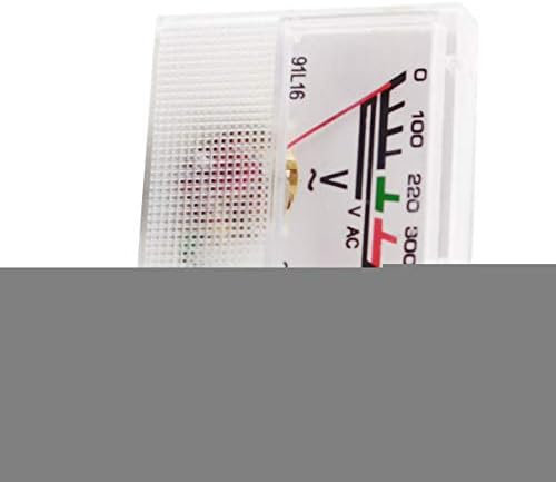 AEXIT AC 0-300V тестери Класа 5.0 Точност на квадратни пластични панели на напон на напон на мерач на волтметар