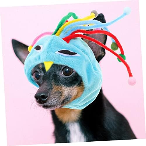 Ipetboom мисирка кучиња капа за глава украси кутриња смешни покритие паун домаќинство топли мачки кучиња меки мали мачки глава капаче костум куче
