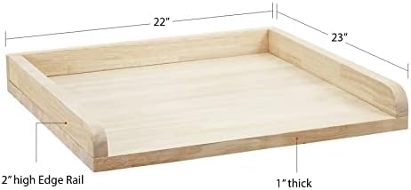 Countertop за фен за миење садови - месарски блок со рабни шини - ширина од 30 длабочина x 54