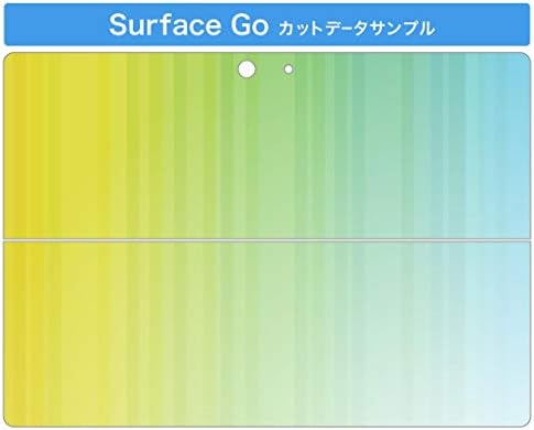 Декларална капа на Igsticker за Microsoft Surface Go/Go 2 Ultra Thin Protective Tode Skins Skins 001829 Едноставно зелено жолто