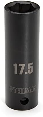 Челик 61022 22,5 мм х 1/2-Инчен Погон Тенок Ѕид Длабок Удар 6-Точка Штекер