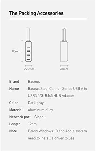 HGVVNM USB 3.0 ЦЕНТАР USB a ДО RJ45 LAN Адаптер Мулти USB 3 USB 3.0 Центар КОНВЕРТОР DOCK USB Сплитер