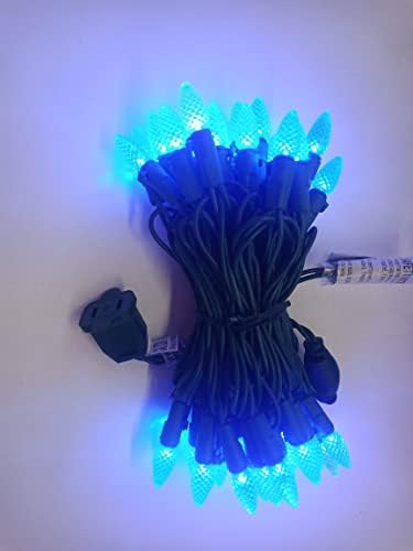 FY LTD јагода 18 ft LED50 сина Божиќна светлина жица C3 лесна декорација новогодишно украсување двор градинарска декорација затворен и украс