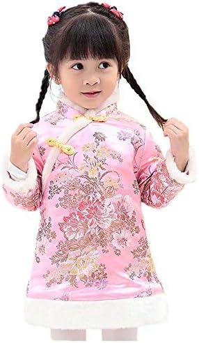 Бебе Девојки Се Облекуваат Кинески Кипао Облека Традиционални Чеонгсам Танг Ватиран Фустани Новогодишни Носии Палто