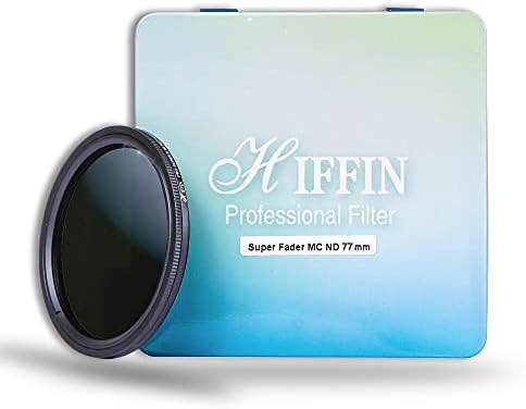 Hiffin® 77 Slim променлива Fader N-D неутрална густина прилагодлив N-D2 до N-D400 филтер со микрофибер 16-50 3N, Nikon V1 V2 10-30 леќи