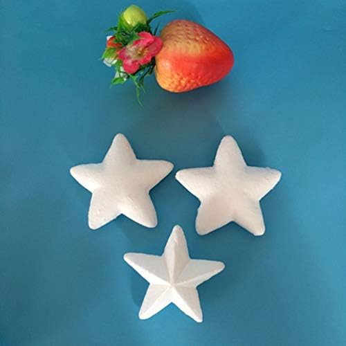 Тентикоко свадба декор 10 парчиња пена starвезди занаетчиски starsвезди полистиренски форми за уметност и занаетчиски елки за елка централна маса на 15 см деца играчки