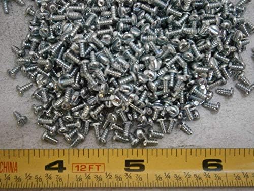Завртки за прицврстување 2 x 3/16 Слаткана тава глава тип Б челик цинк многу 100 4767 комплет за асортиман на завртки