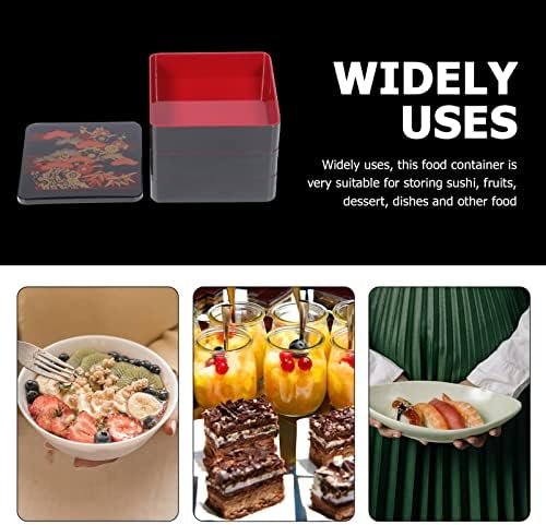 Зеродеко 1pc Криејтив бенто кутија контејнер преносен бенто кутија јапонски стил суши кутија повеќеслојна кутија за храна за канцелариски