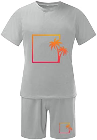 Маици за мажи графички летни летни модни модни модни плажа печатени кратки ракави за кратки ракави на вратот