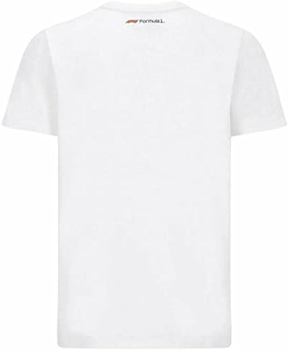 Формула 1 Технолошка колекција F1 Голема маица за лого за мажи бела