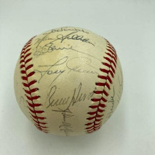1986 Тимот на Бостон Ред Сокс Ал Шампи ги потпиша Светската серија Бејзбол ПСА ДНК Коа - Автограмирани бејзбол