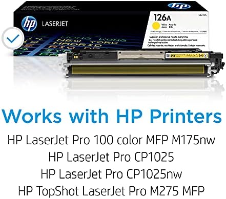 HP 126A Yellow Toner кертриџ | Работи со HP Laserjet Pro 100 Color MFP M175 Серија, HP Laserjet Pro CP1025 серија, HP Topshot Laserjet Pro