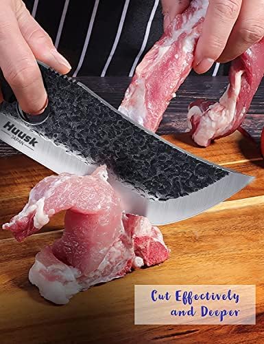Хуск Јапонија Нож, Викинг Нож Со Обвивка Пакет Со Месо Сечење За Ноќта На Вештерките Кујна Скара Кампување, Идеален Подарок