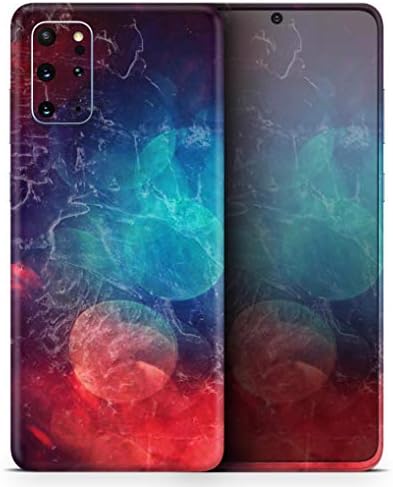 Дизајн Скинц Апстракт оган и мраз V7 Заштитна винил декларална обвивка за обвивка на кожата компатибилен со Samsung Galaxy S20