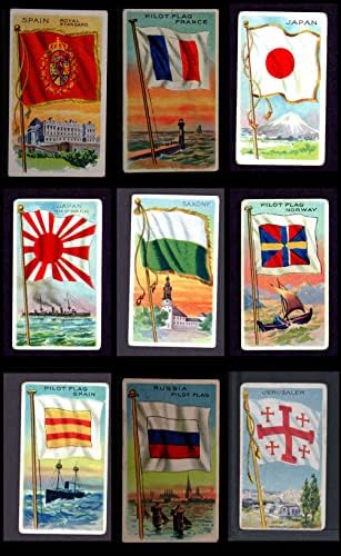 1911 Регрутирајте Т59 знамиња на сите нации делумно комплетен сет VG
