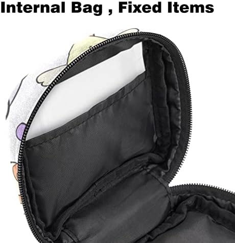 Санитарна торба за складирање на салфетка, менструална торба торбички облога за тампони за женски производ со патент за тинејџери жени училиште,