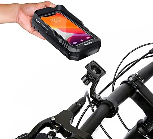 Водоотпорен телефон со водоотпорен велосипед за монтирање на мобилни телефони со мобилни телефони 360 Телефон за ротација за држач за велосипед