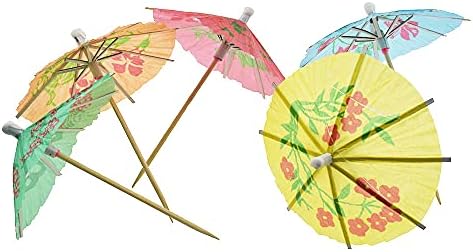 Јујува Хавајски Чадор Коктел Зема 4 инчен Хартиен Стап За Чадор За Сонце Доволно Долго Вметнете Овошје Останете На Место Отворено