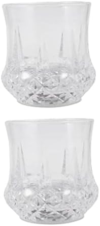 Ganazono сјај за сјај 2 парчиња блиц светлосни чаши предводени ладилни очила за пиење светло сјајни чаши за вино од ананас светкаат