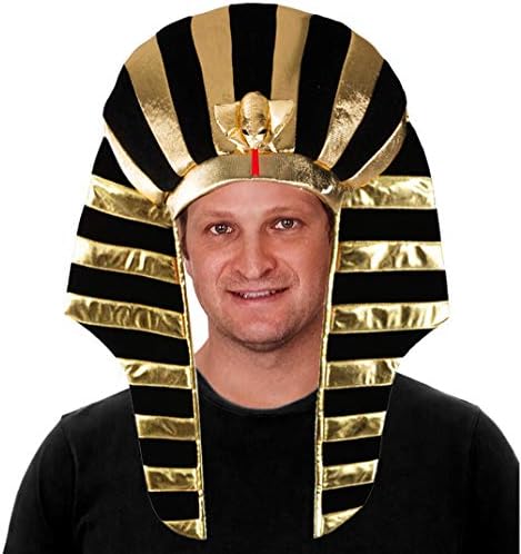 Тигердое Фараон Шапка - Египетска Глава-Костим На Кралот Тут-Костим На Кралот Фараон
