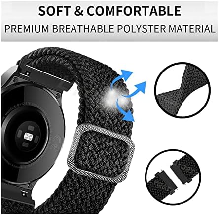 СКМ Плетени Ремени за Ticwatch Pro 3 GPS 20 22mm Паметни Часовници За Ticwatch Pro 2020/GTX/E2/S2 Замена Спортска Нараквица