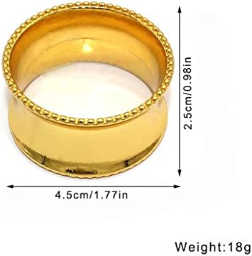 Држеч на метални салфетки во DHDM прстени за салфетка за венчавки за венчавки за венчавки за венчавки