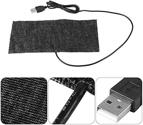 USB подлога за греење 5V 2A јаглеродни влакна 20 * 10см подлога на глувчето топло ќебето загревање