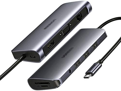 SBSNH USB C Hub 10 ВО 1 USB Тип C ДО HDMI 4K USB 3.0 VGA PD 3.5 mm Целосна Функција Центар