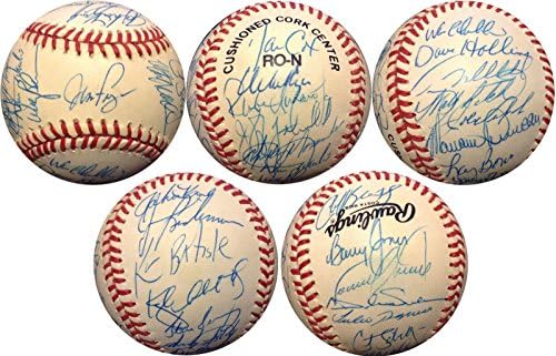 Тимот на Филаделфија Филис во 1992 година потпиша NL Baseball 31 Auto Curt Schilling COA - автограмирани бејзбол