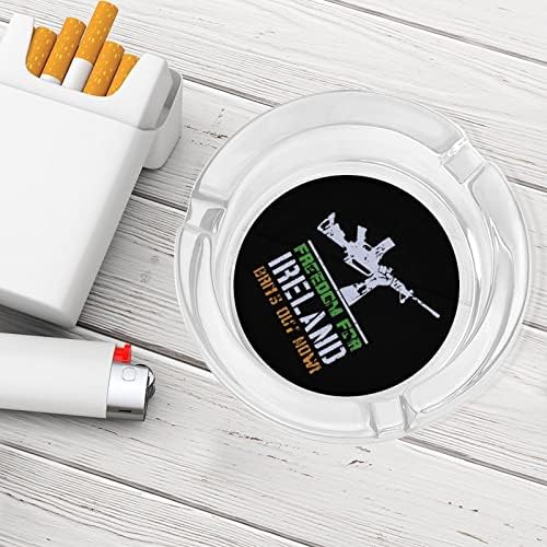 Слобода за ирска стакло цигари од пепелници преносна модерна десктоп фиока за пепел за украсување на домашни канцеларии