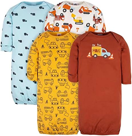 Гербер унисекс бебе и девојки со 4 пакувања наметка за спиење