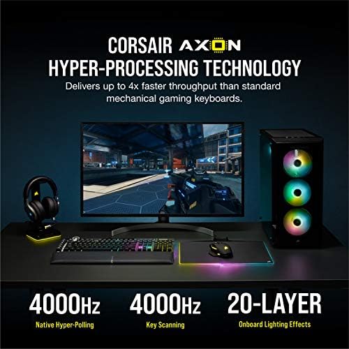 Corsair K100 RGB Оптички-Механички Игри Тастатура-Corsair OPX RGB Оптички-Механички Клучеви Прекинувачи &засилувач; MM700 RGB Продолжен Крпа Игри Глувчето Рампа