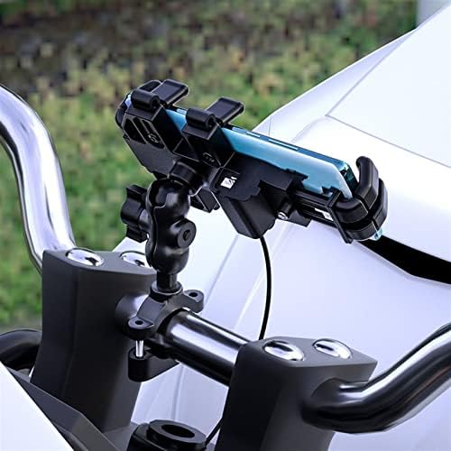 Моторцикл мобилен телефон заграда за алуминиумска легура 360 степени ротирачки велосипед мобилен телефон за држач за држачи за