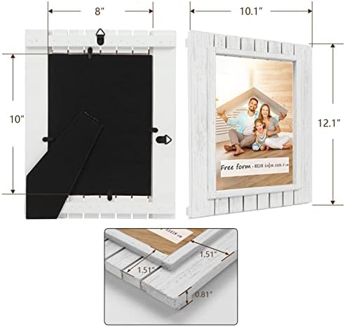 8x10 сет на рамка за слика од дрво од 2, рамка за фотографии, цврсто дрво HD плексиглас рамка за сертификат за монтирање на wallидови