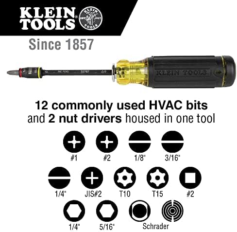 Klein Tools 32614 Multi-битен прецизен шрафцигер сет, 4-во-1 електронски шрафцигер и 14-во-1 прилагодлив шрафцигер со приклучок