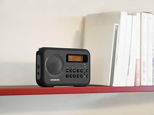 Sangean PR-D18BK AM/FM/Преносно дигитално радио со заштитен браник црна/сива