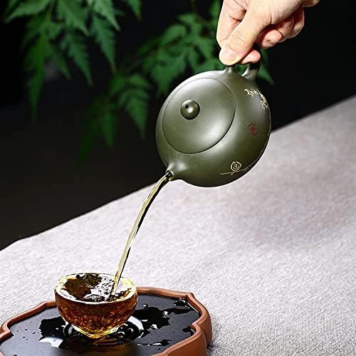 Виолетова глинеста тенџере сурова руда зелена глина целосна рачно изработена рамен рамен Xishi тенџере изработен зелен месо за пијалоци чај сет чајник чајници