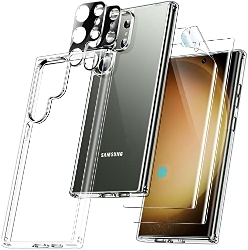 SPIDERCASE За Samsung Galaxy S23 Ултра Случај, со 2 Парчиња Заштитник На Објективот на Фотоапаратот &засилувач; 2 Парчиња Заштитник