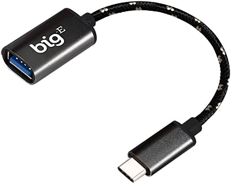 Big-E USB C до USB 3.0 Femaleенски OTG адаптер компатибилен со вашиот Samsung SM-N976F за целосен USB на плетенка грмотевици 3 на конекторот