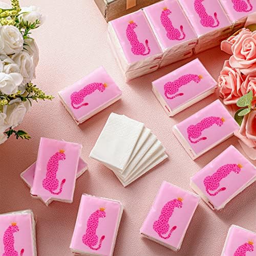60 пакувања Подволно ткиво на лицето за тинејџери девојки розово џебно ткиво предвремена соба декор за патување со големина на лице