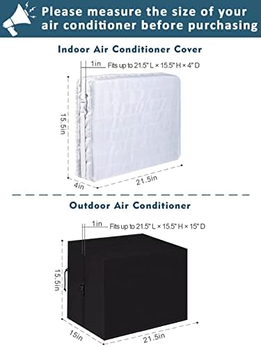 2 парчиња климатик за климатик за внатрешни работи на отворено- ветерно на ветровито на наизменична струја со лента за влечење