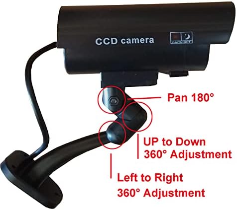 Лажна камера од jytrend, систем за надзор на CCTV CTCV со реална црвена LED трепкачка светлина за налепница на отворено и затворено + предупредување