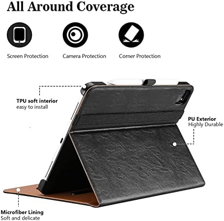 Procase Slim Folio Case пакет со кожен штанд Фолио заштитен случај на покритие за iPad Pro 12.9 инчи