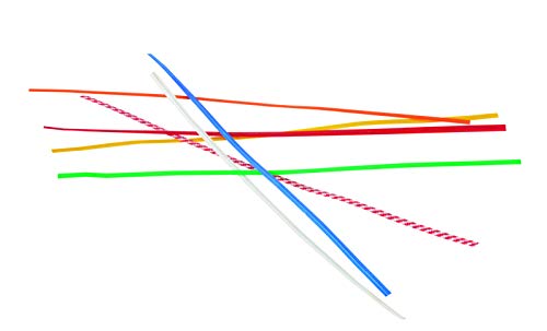 Врски за пресврт на хартија за снабдување со врвни пакувања, 4 x 5/32, црвено