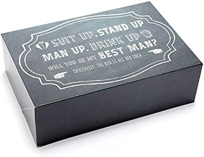 Pop Fizz Designs Најдобриот човек кутија Најдобар човек Подарок Јас најдобар човек предлог -кутија | Сет за најдобра кутија за подароци за