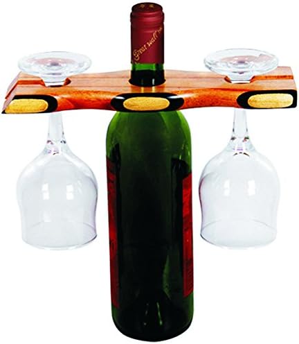 Vinostrumenti цик -цак абонија и шише со вино и стакло од jalneem