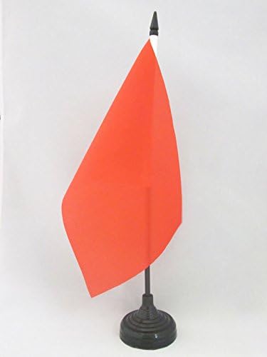 ЗНАМЕ НА АЗ Обична Црвена Маса знаме 5 х 8 - Еднобојно Биро знаме 21 х 14 см-Црн Пластичен Стап И Основа