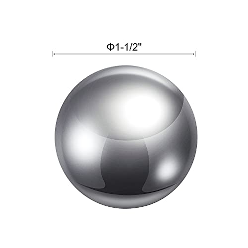 Uxcell 1-1/2 304 топки од не'рѓосувачки челик G100 прецизност за клучници, лежишта