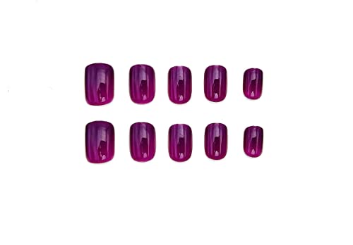 Икунвеј 24 парчиња Притиснете На Ноктите Кратки Квадратни Лажни Нокти Акрилни Нокти За Жени Девојки